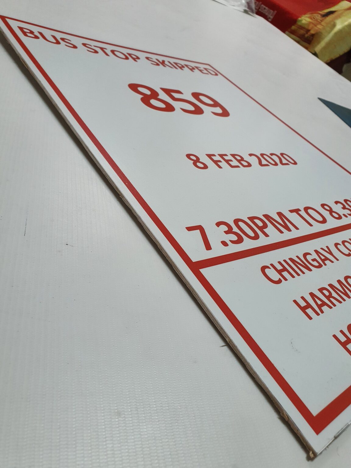 Sticker on Plywood Artsman